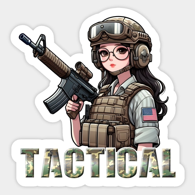 Tactical Girls' Frontline Sticker by Rawlifegraphic